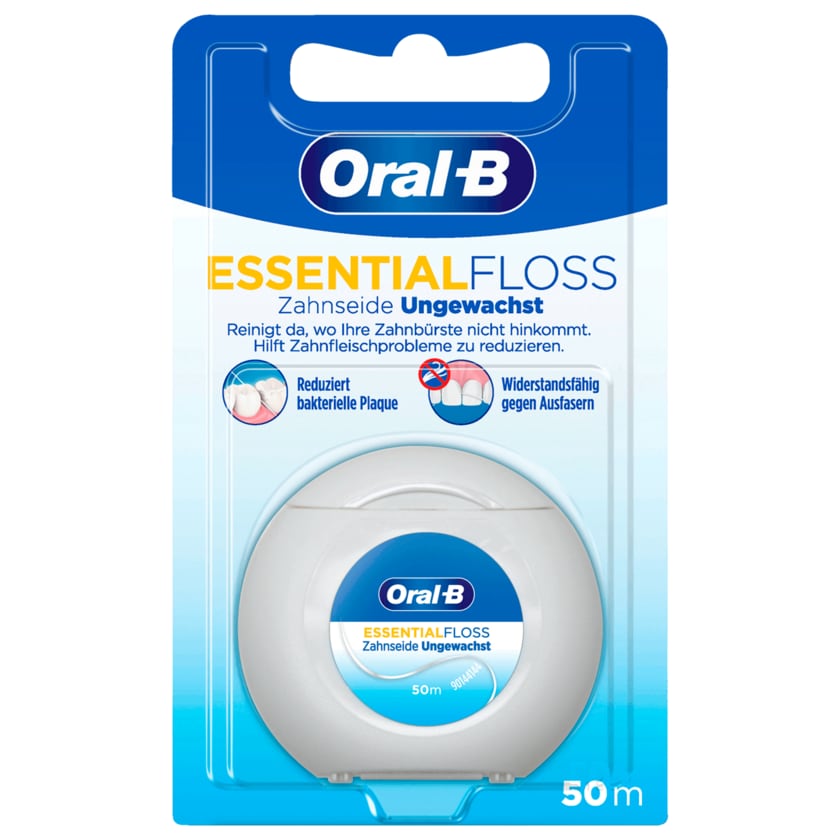 Oral-B Essential Floss Zahnseide ungewachst 50m